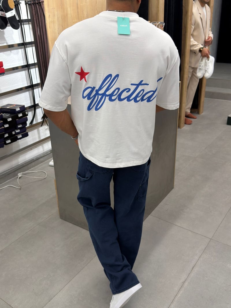 Box Fit Tshirt Beyaz