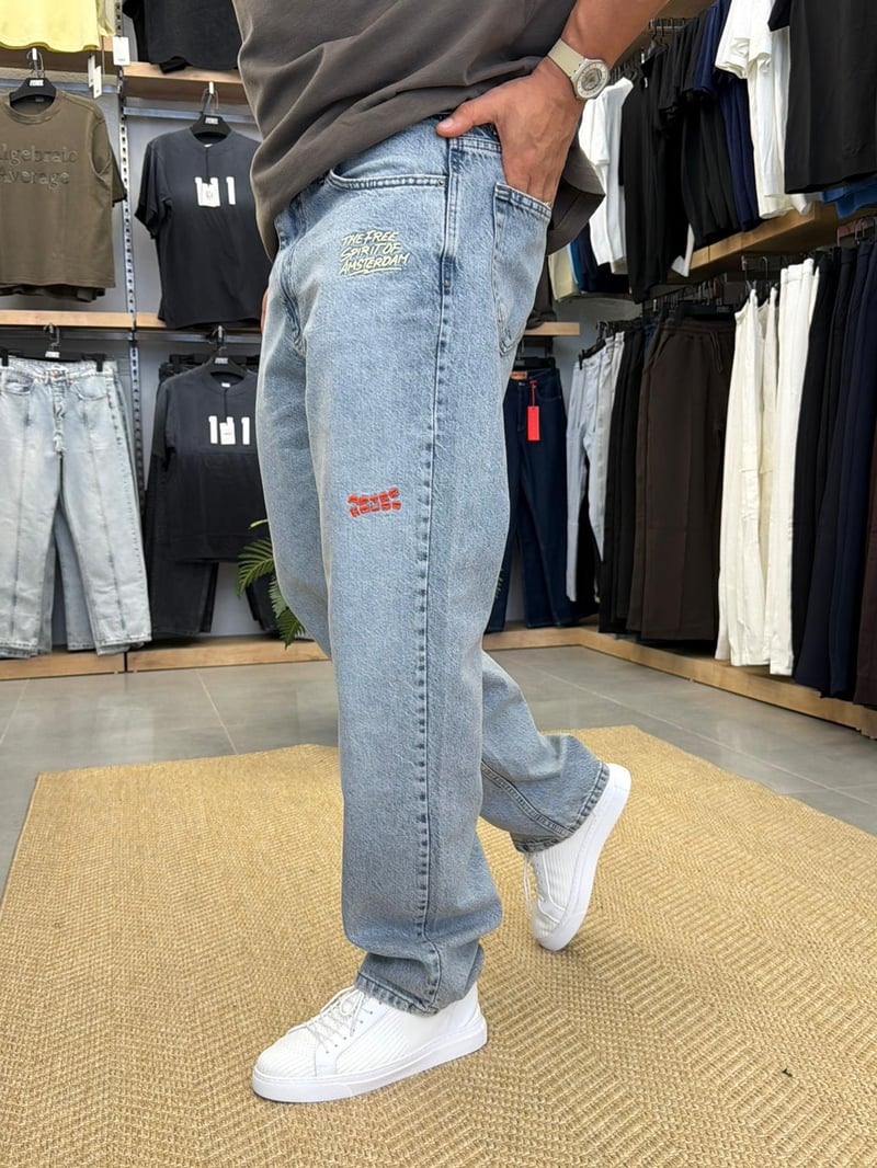 Catch Nakış Detay Jean Mavi