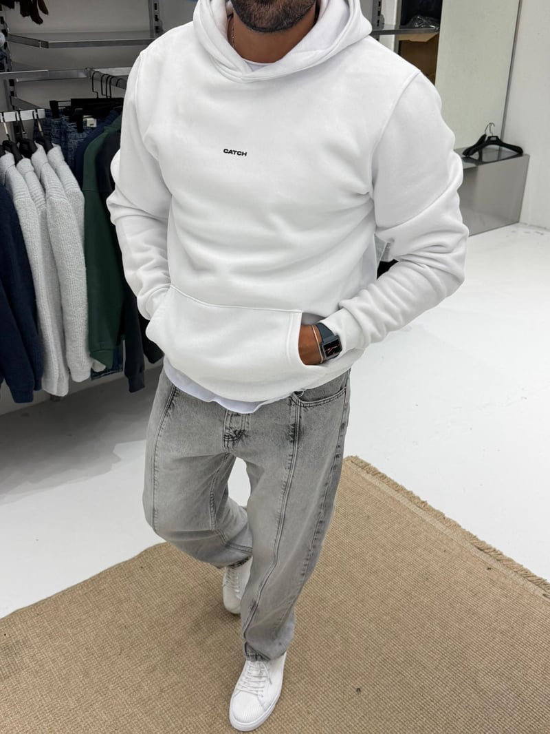 Catch Premium Sweat Beyaz