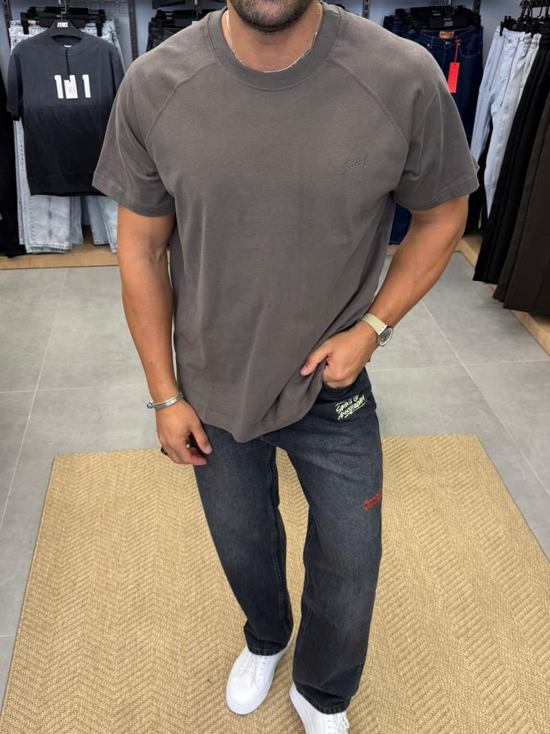 Catch Premium Tshirt Gri