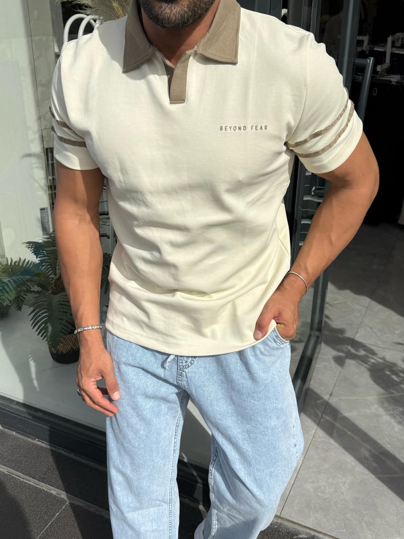 Deepoint T-Shirt Krem