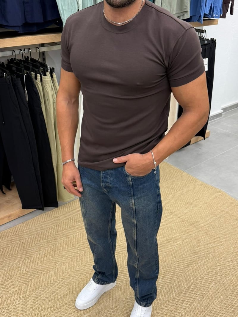 Ferel Modal Tshirt Kahve