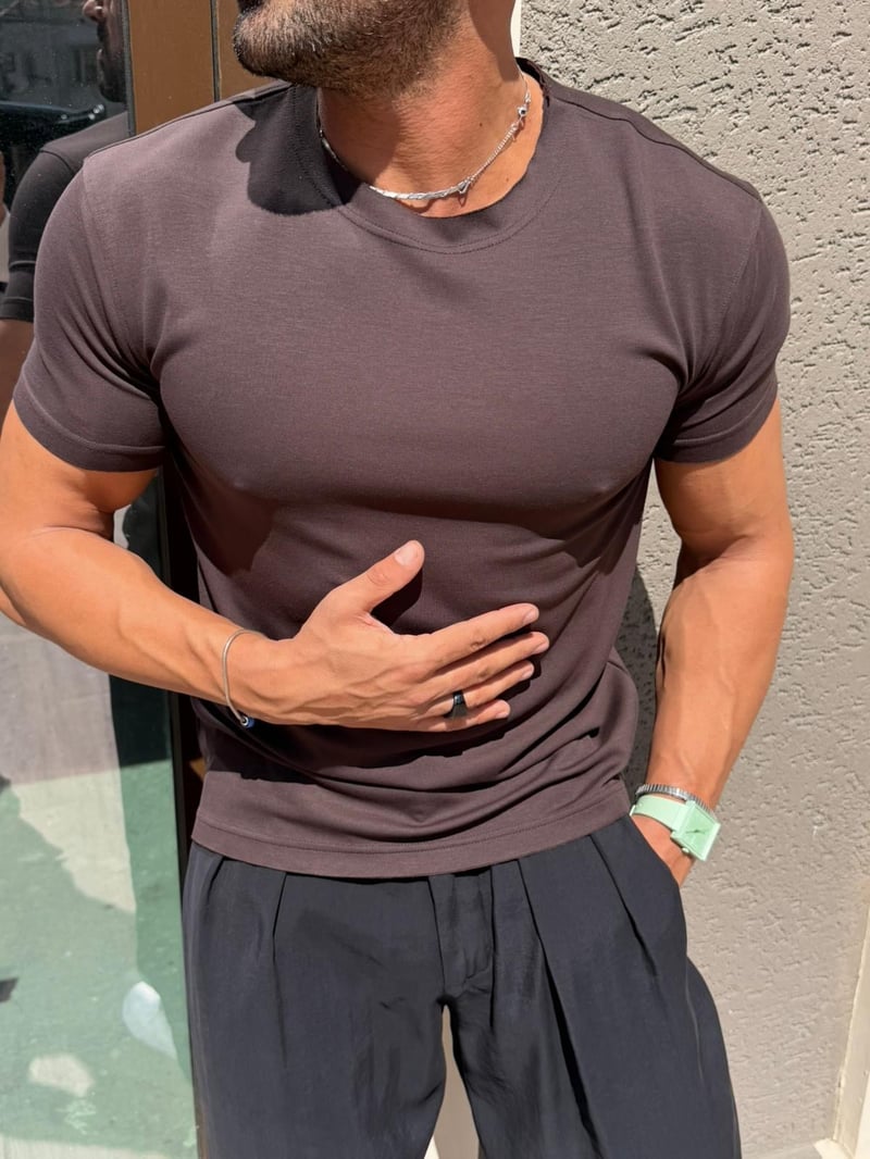 Ferel Modal Tshirt Kahve