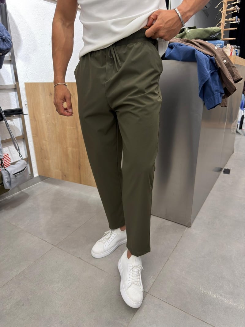 Ferel Paraşüt Kumaş Jogger Haki