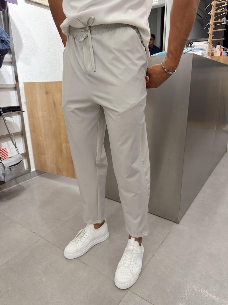Ferel Paraşüt Kumaş Jogger Taş