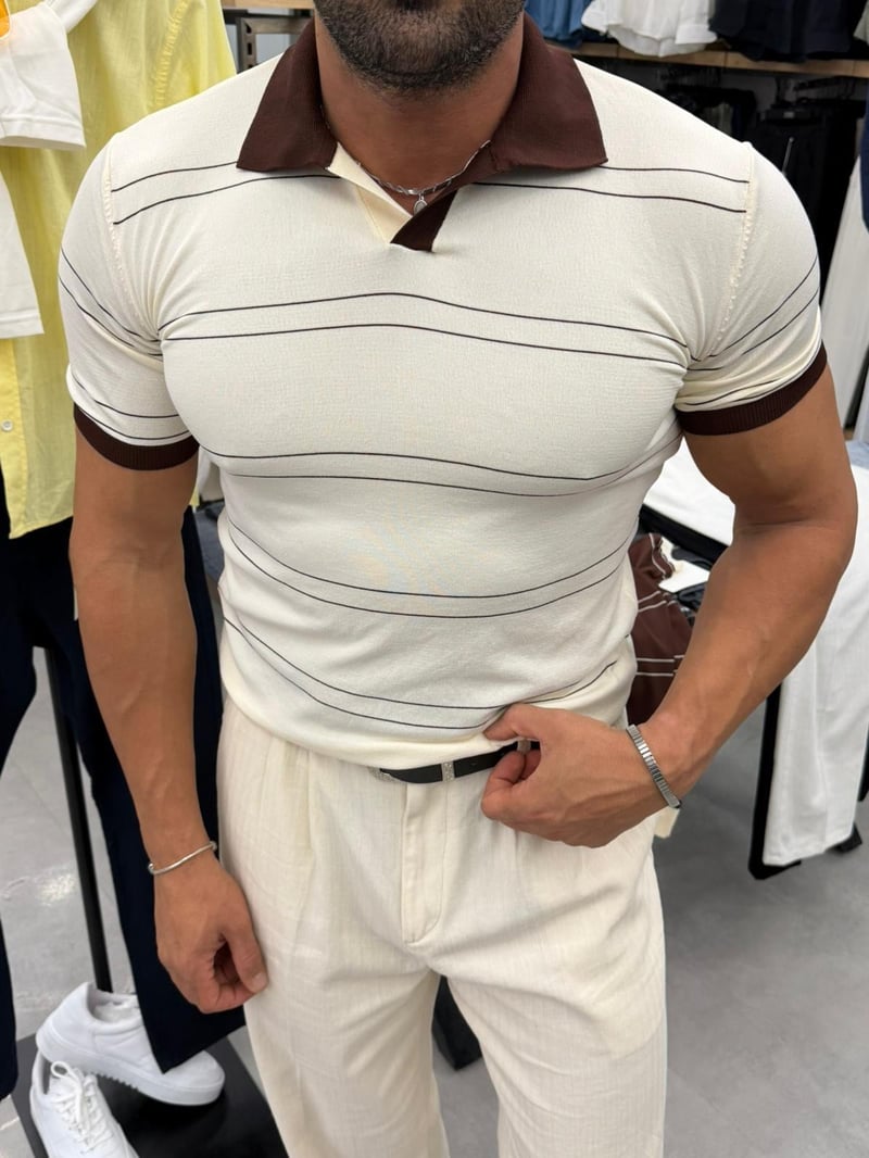 Ferel Triko Tshirt Bej