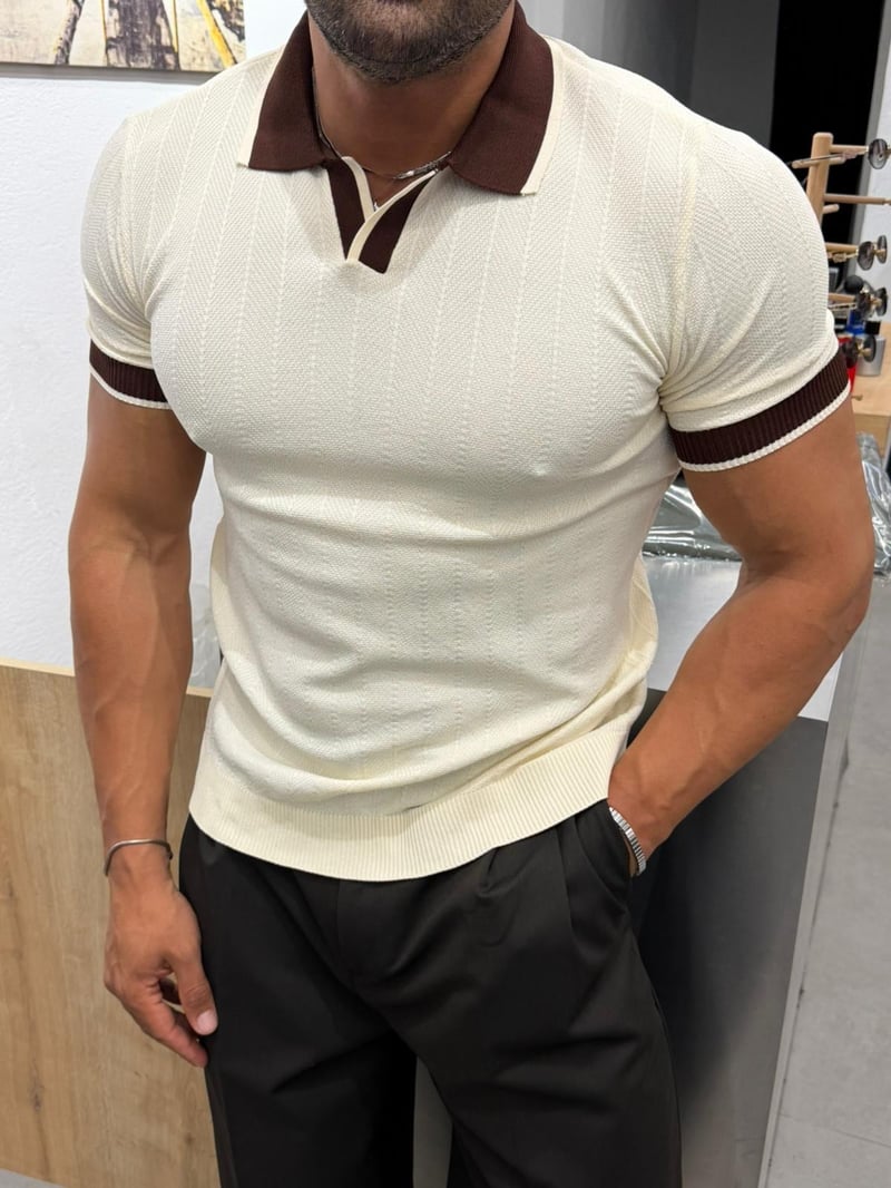 Ferel Triko Tshirt Krem