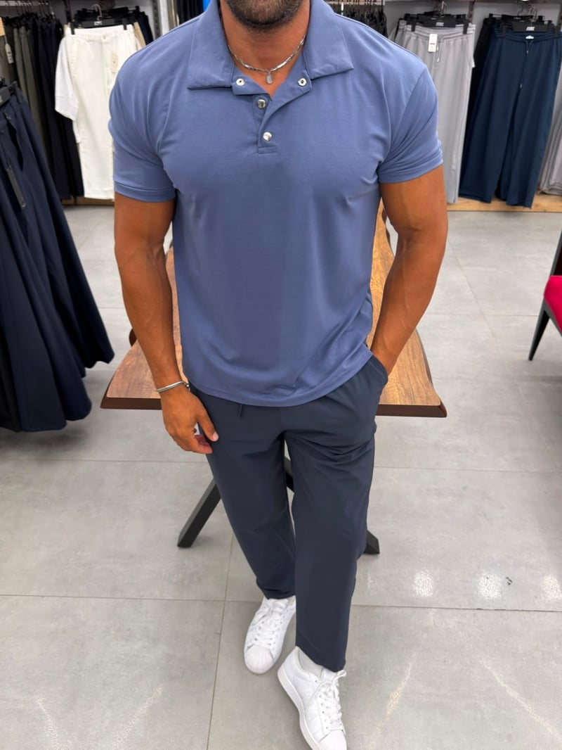 Ferel Yıkamalı Modal Tshirt İndigo