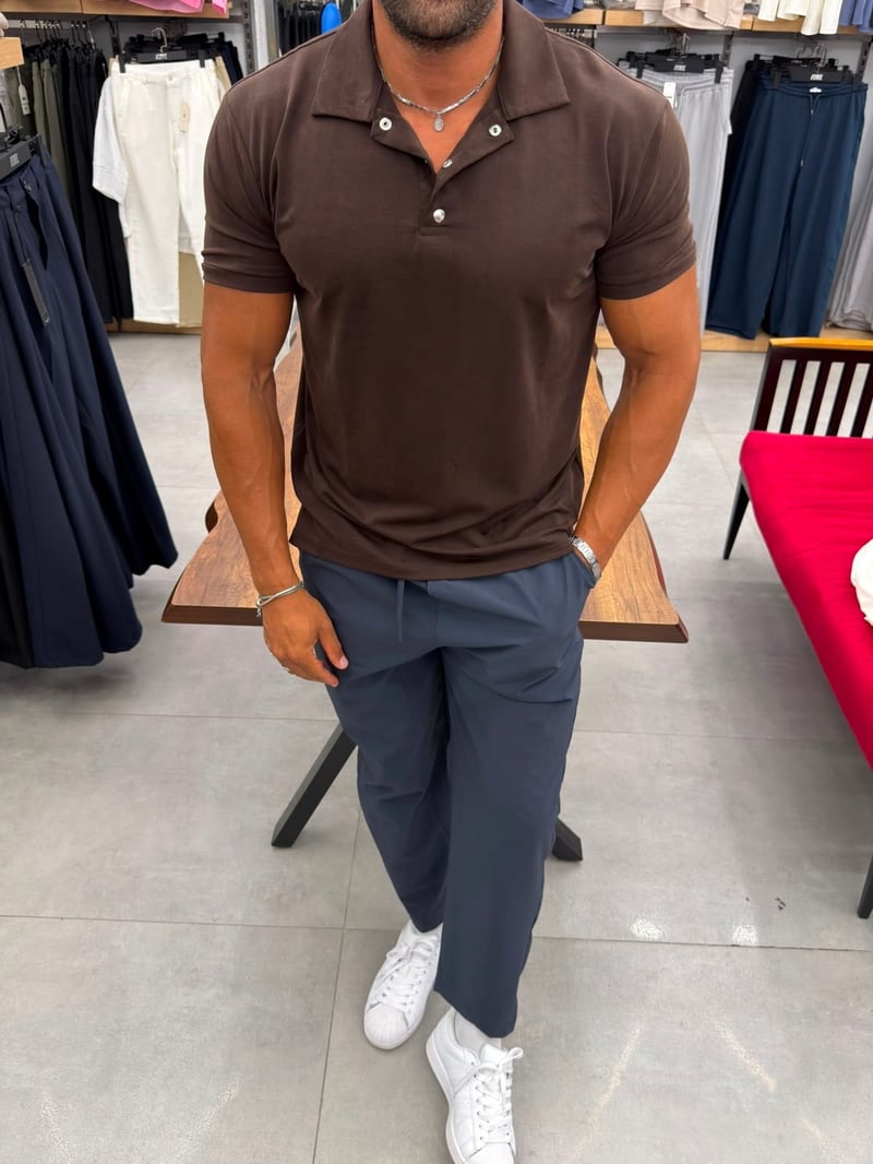 Ferel Yıkamalı Modal Tshirt Kahve