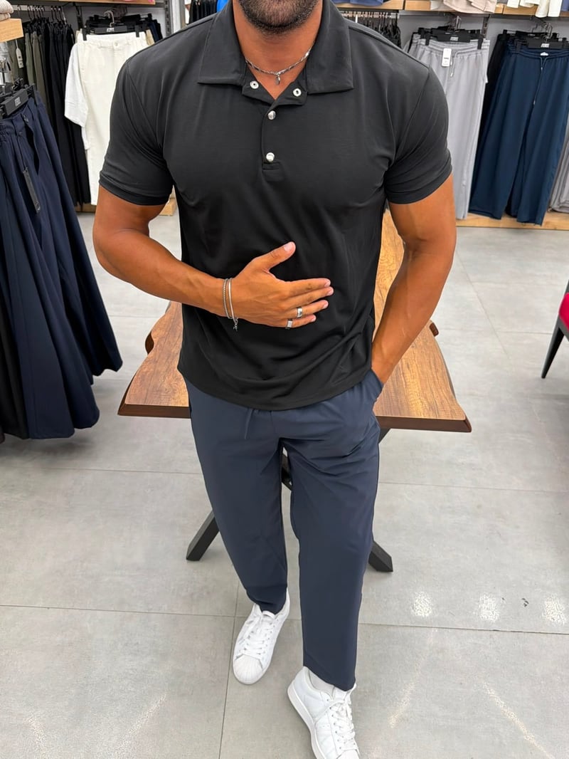 Ferel Yıkamalı Modal Tshirt Siyah