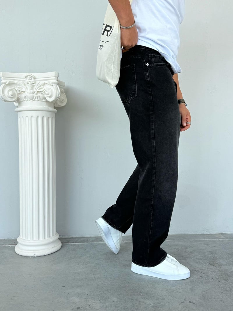 Giesto Basic Baggy Pantolon Siyah