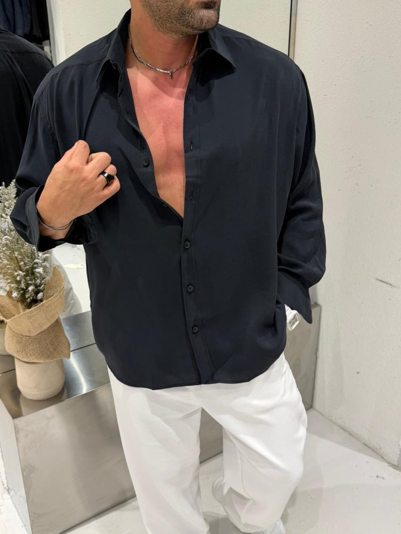 Giesto Modal Gömlek Siyah