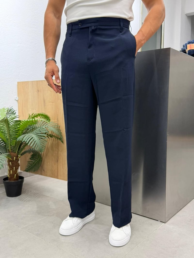 Giesto Örme Pantolon Lacivert