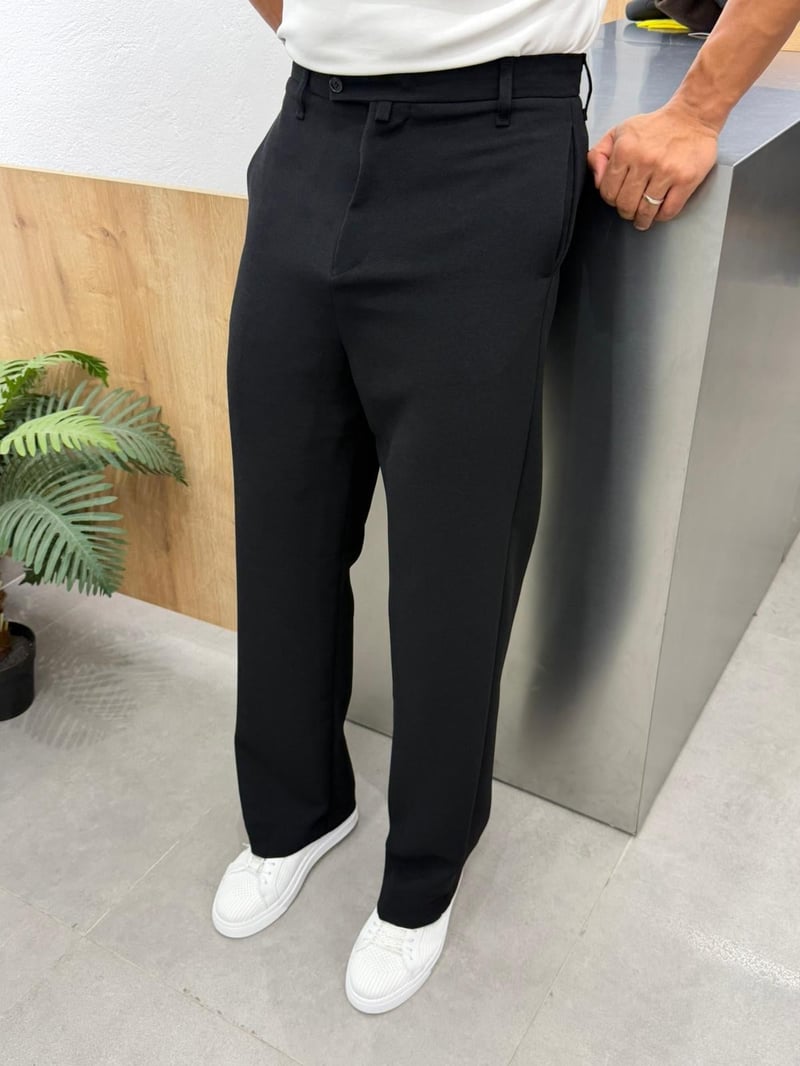 Giesto Örme Pantolon Siyah