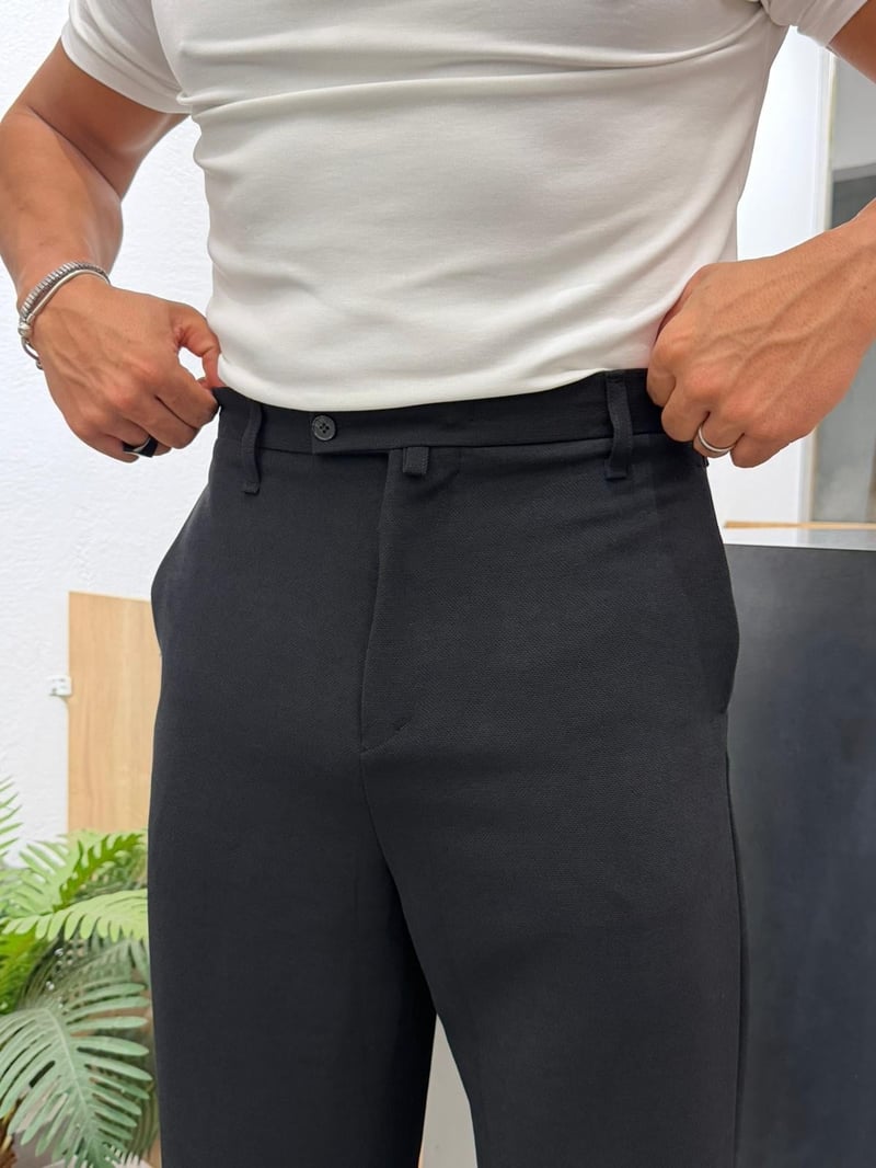 Giesto Örme Pantolon Siyah