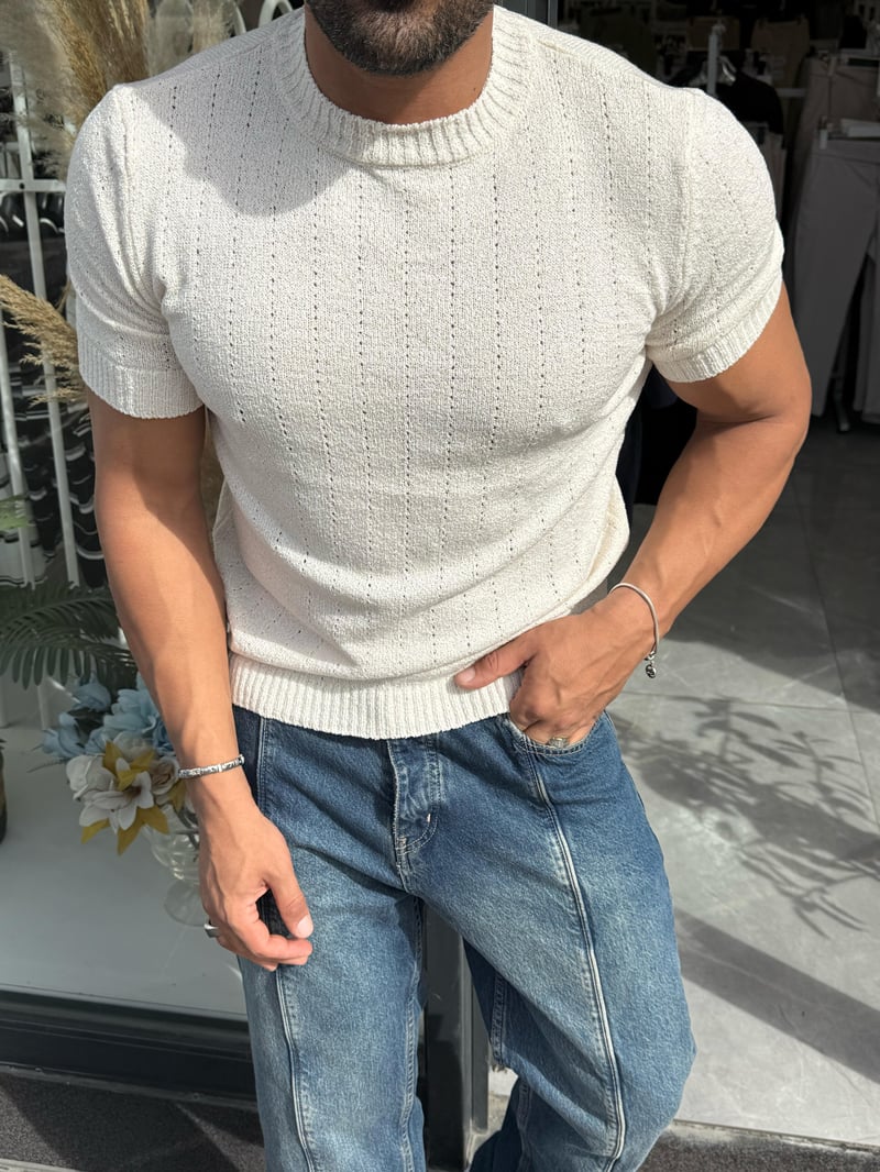 Marrakech Boheme Triko Tshirt Krem