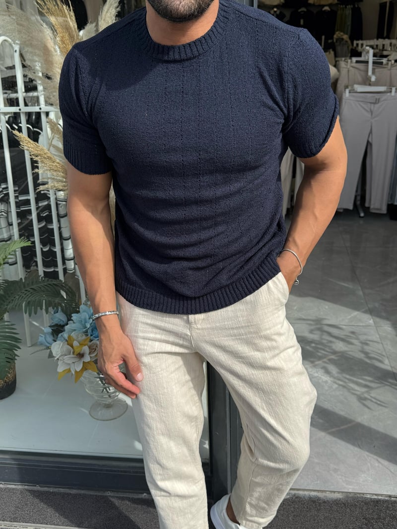 Marrakech Boheme Triko Tshirt Lacivert