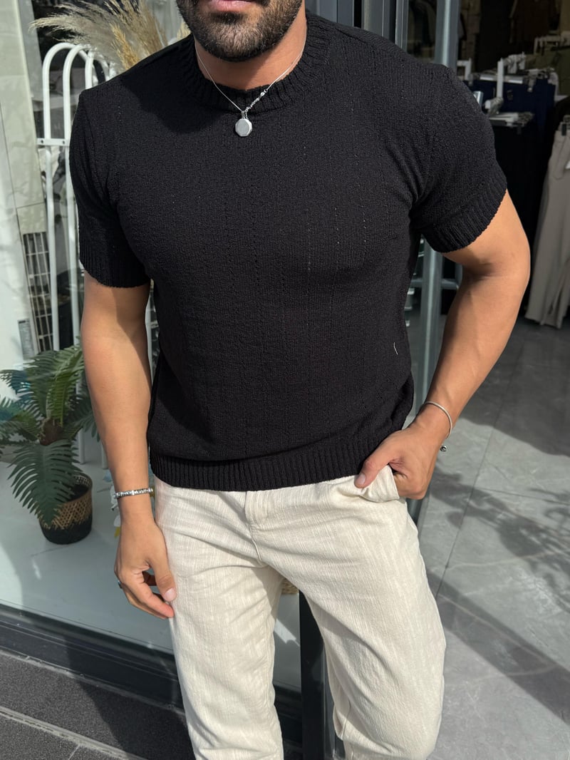 Marrakech Boheme Triko Tshirt Siyah