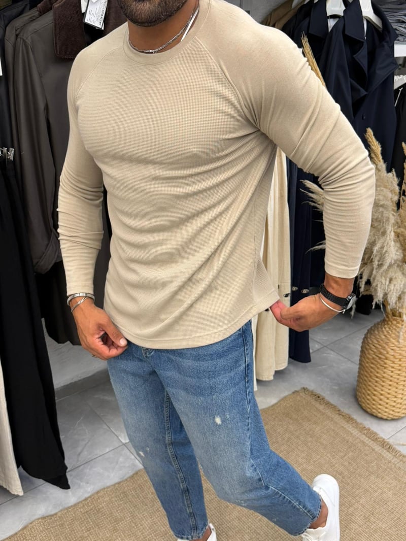 Marrakech Reglan Kol Sweat Bej