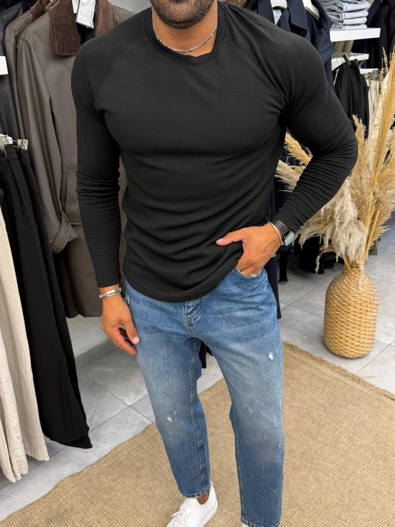 Marrakech Reglan Kol Sweat Siyah