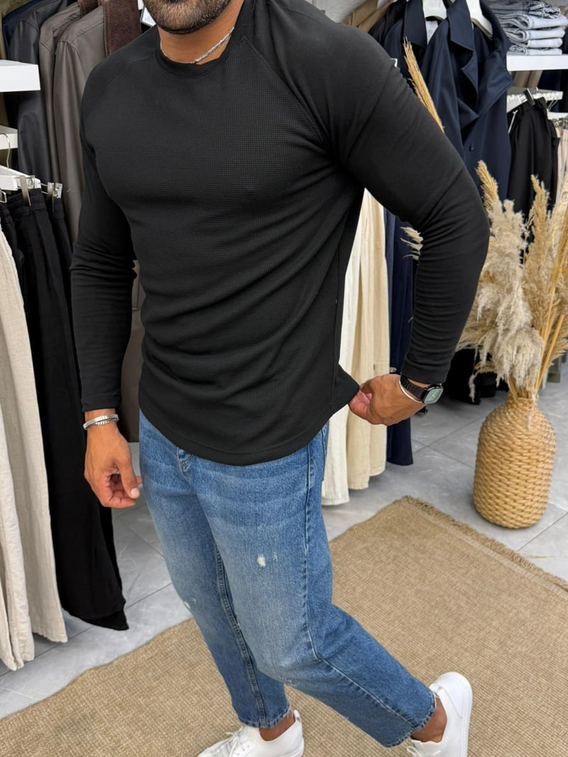 Marrakech Reglan Kol Sweat Siyah