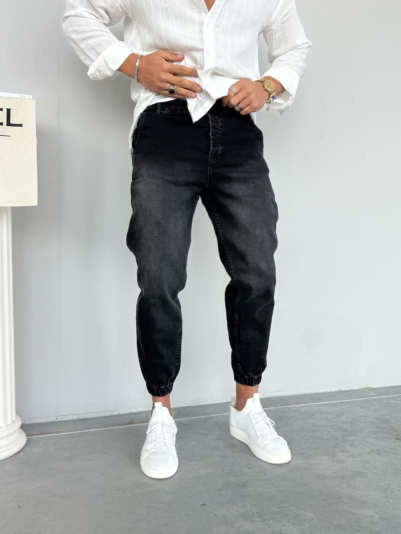 Paça Lastikli Boyfriend Jean