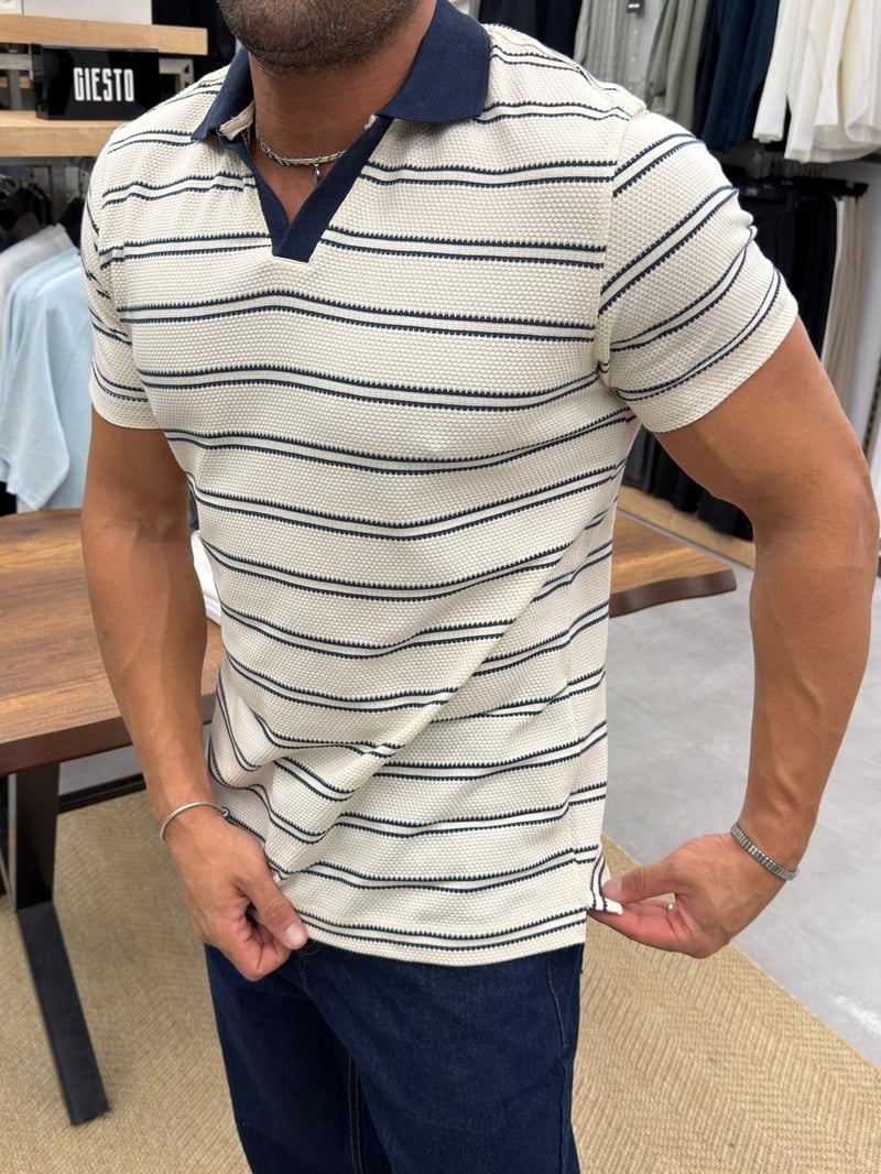 Tobi Örme Tshirt Lacivert