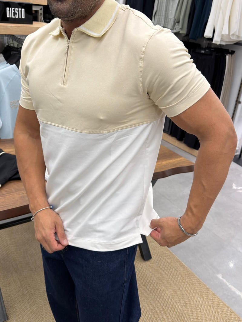 Tobi Tshirt Krem Beyaz