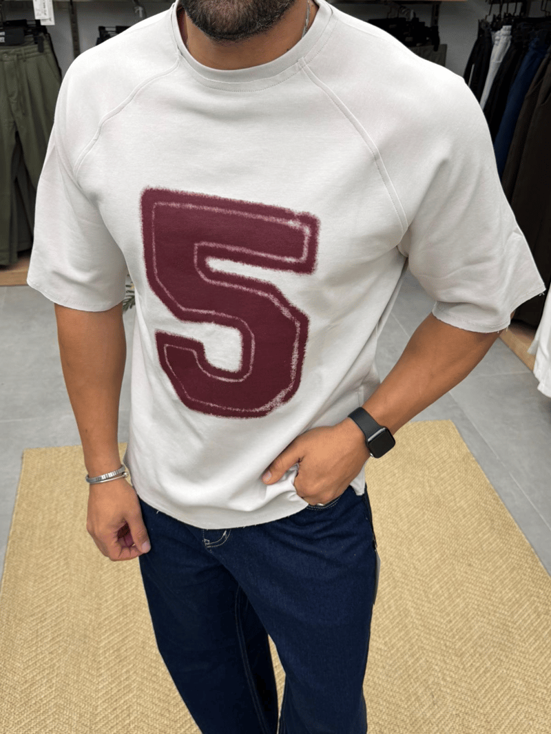 Vamos Oversize Premium Tshirt Beyaz