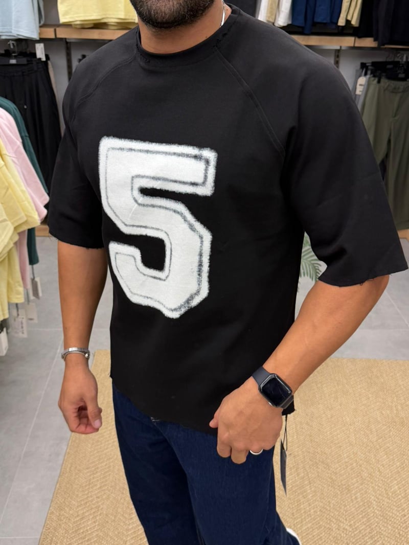 Vamos Oversize Premium Tshirt Siyah