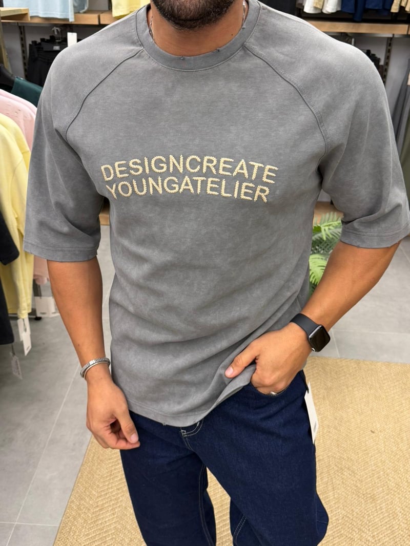 Vamos Premium Tshirt Gri