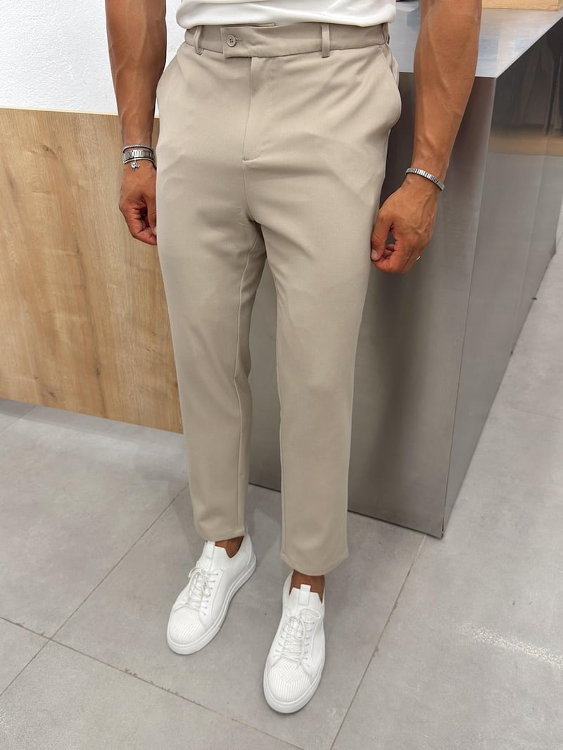 We11 Slimfit Kumaş Pantolon Bej