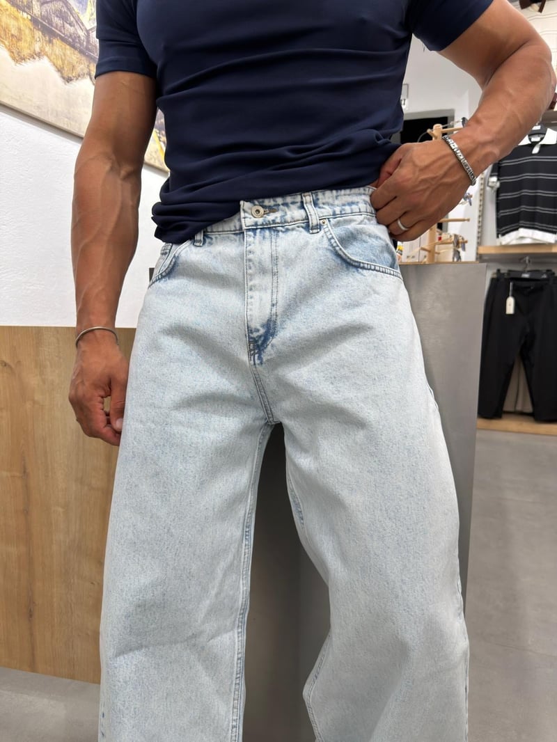 We11 Süper Baggy Jean Buz Mavi