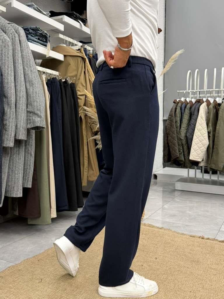 We11 Yün Regular Pantolon Lacivert