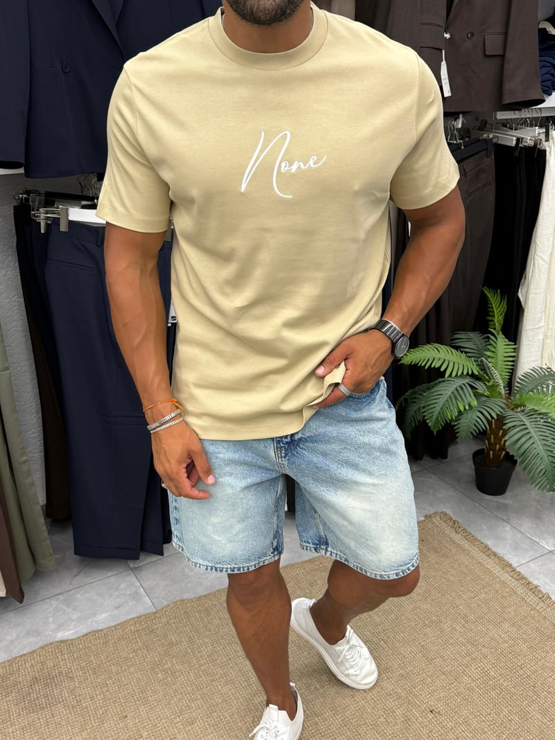 Yep Premium T-Shirt Krem