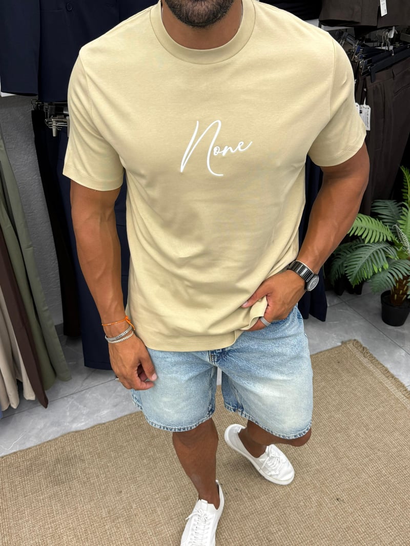 Yep Premium T-Shirt Krem