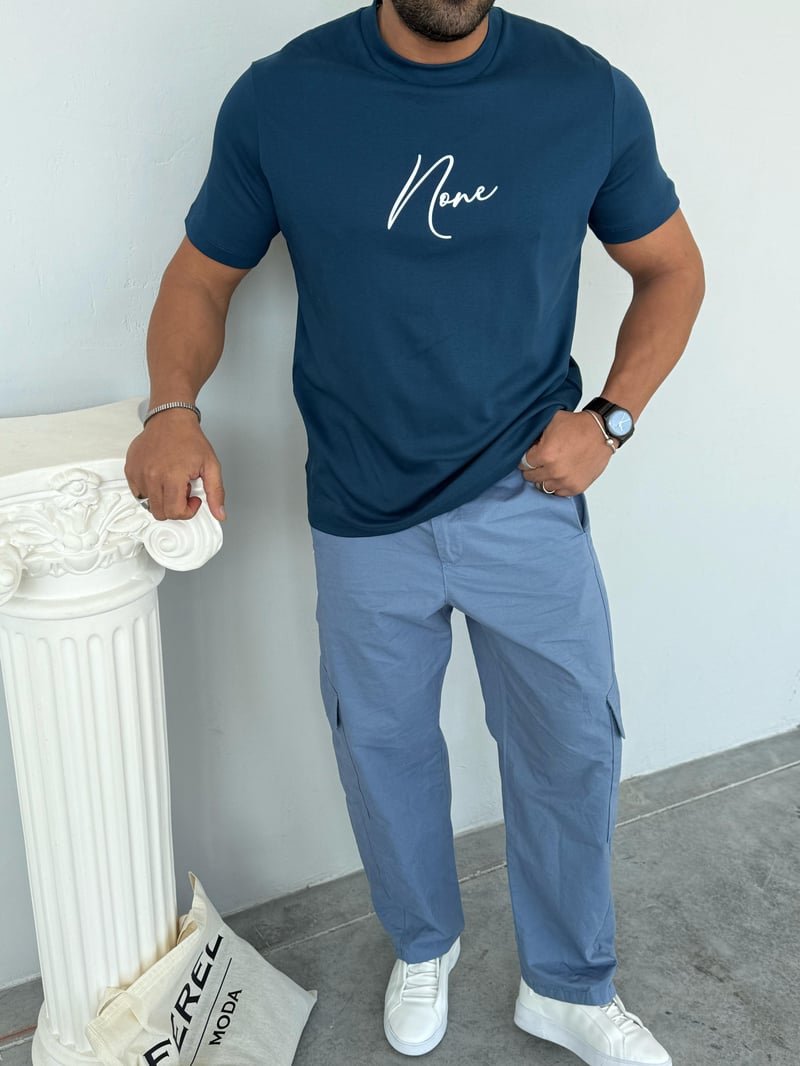 Yep Premium Tshirt Mavi