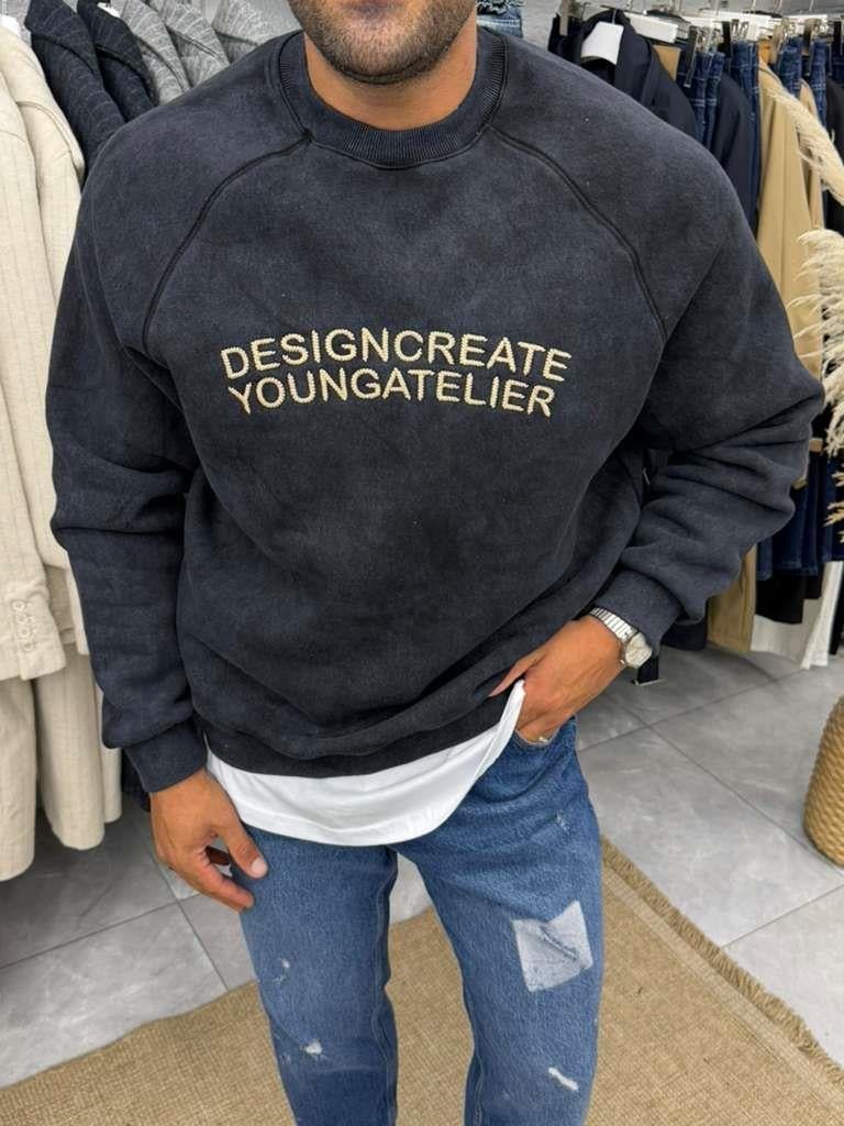 Yıkmalı Sweat Antrasit