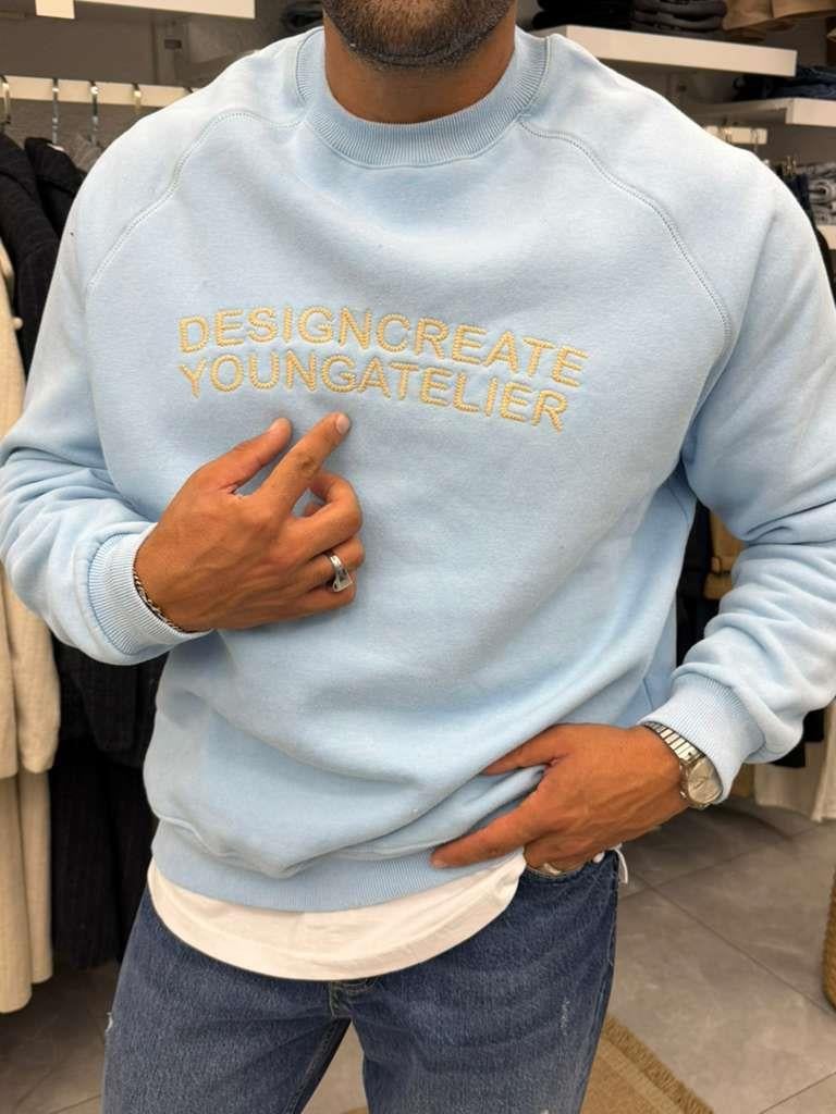 Yıkmalı Sweat Bebe Mavi