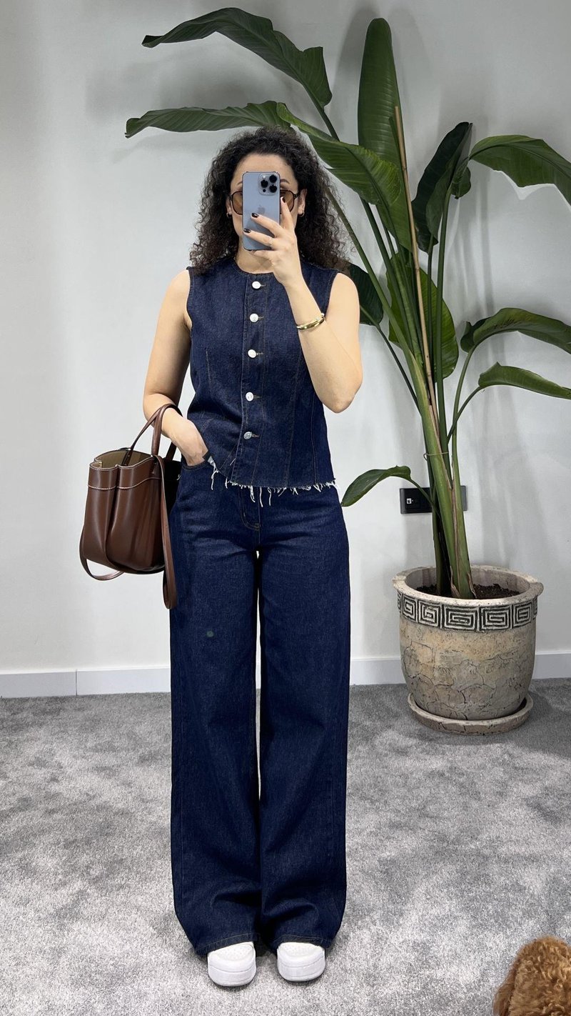 Denim İkili Takım
