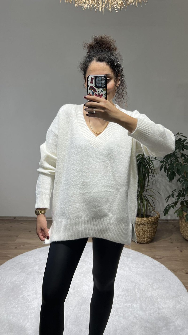 Ms Oversize Ekru Kazak