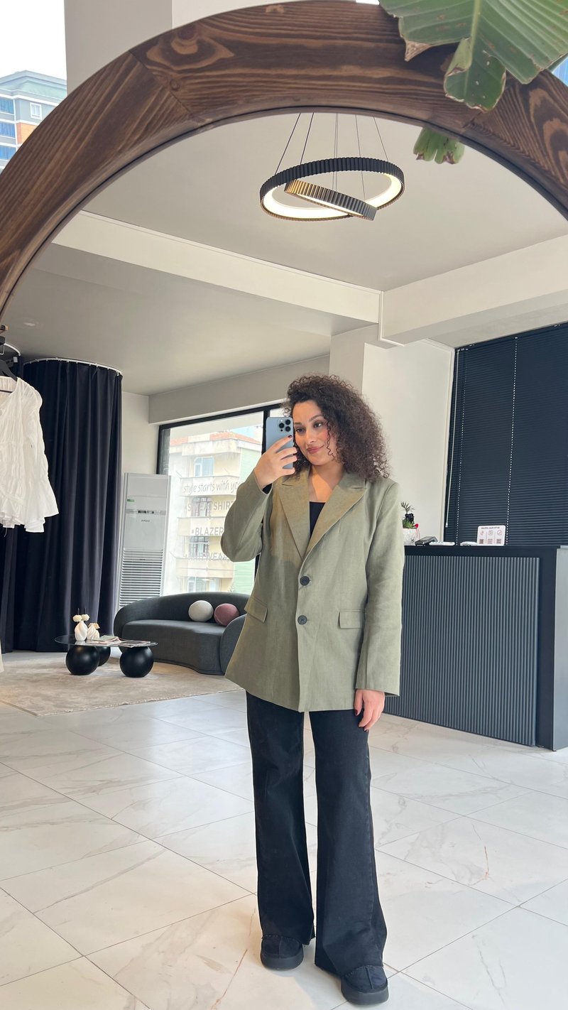 Yeşil Blazer Ceket