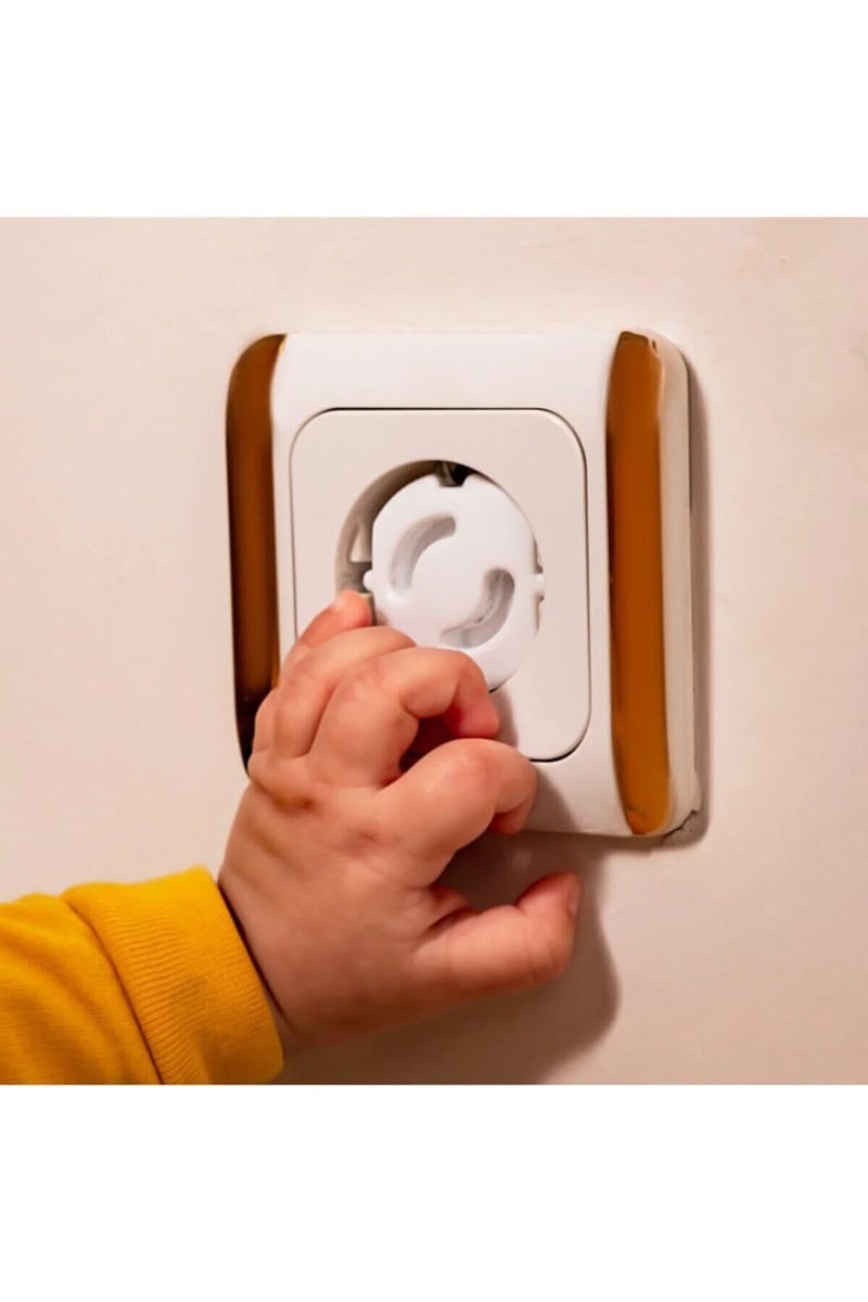 12 Adet Iz Bırakmaz Priz Kapağı, Bebek Ve Çocuk Güvenlik Koruma Piriz Kapatıcı