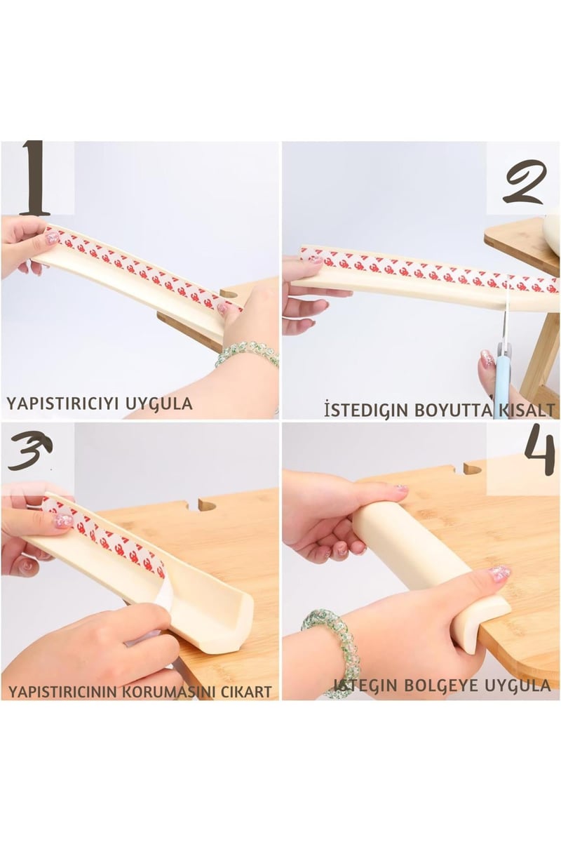 2 Metre Mobilya Kenar Koruyucu Kauçuk Çocuk Güvenliği Köşe Bebek Çocuk Koruma Seti Ve Masa Koruma