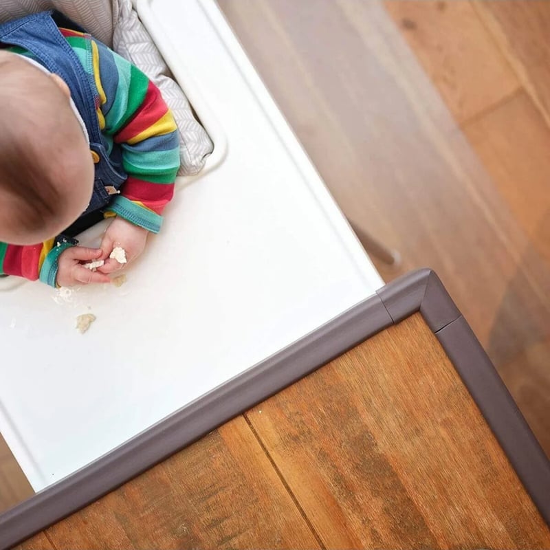 3m Bant Hediyeli 2 Metre 4 Adet Köşe Koruyuculu Esnek Ve Yumuşak Kauçuk Siyah Renk Kenar Koruyucu
