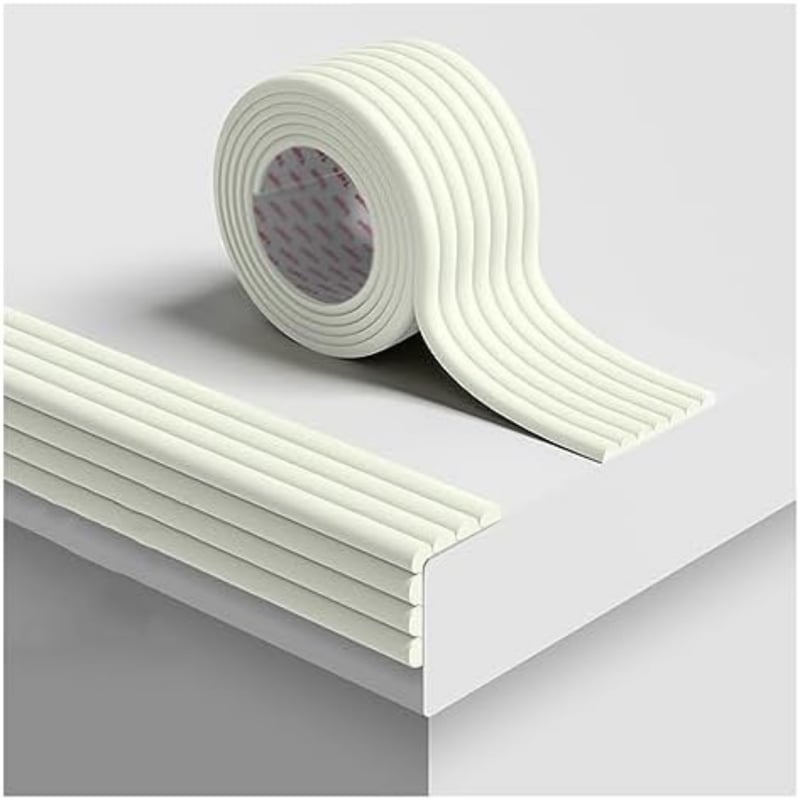 3M Bant Hediyeli Beyaz Renk Çok Amaçlı Kauçuk Kenar Koruyucu 8x200cm