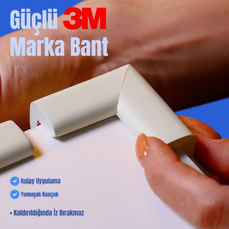 4,6 Metre 4 Adet Köşe Koruma Köşe Ve Kenar Koruma 3m Bant Yumuşak Darbe Koruma Mürdüm Bebek Güvenlik
