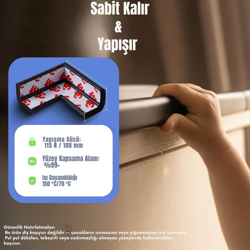 4,6 Metre 4 Adet Köşe Koruma Köşe Ve Kenar Koruma 3m Bant Yumuşak Darbe Koruma Mürdüm Bebek Güvenlik