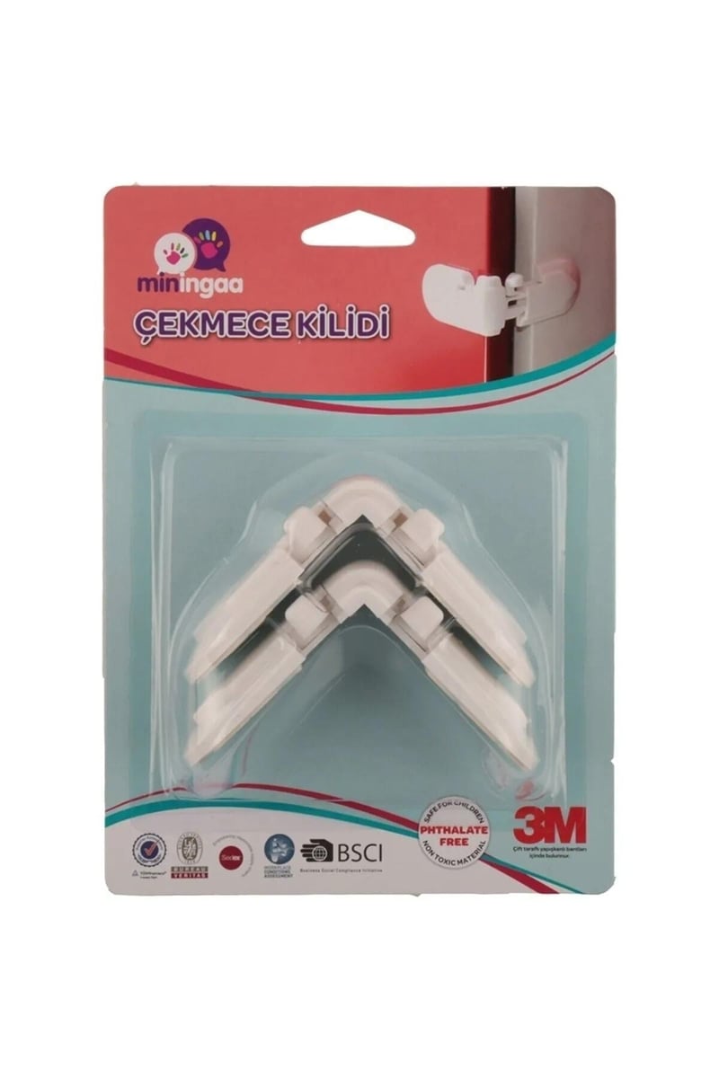 6 Adet Vidasız Iz Bırakmaz Bebek Çocuk Dolap Köşe Kenar Emniyet Çocuk Bebek Güvenlik Emniyet Seti