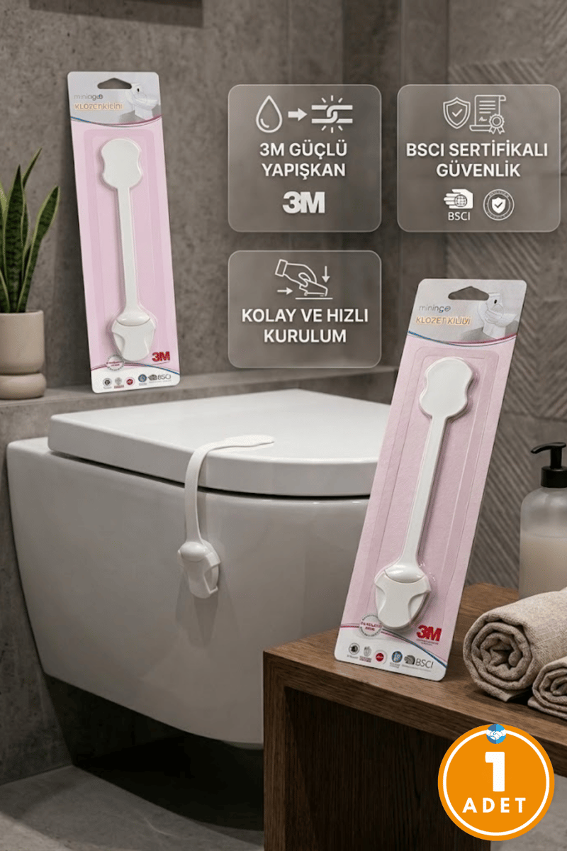 Miningaa Klozet Kilidi Tekli – Bebek Banyo Ürünü